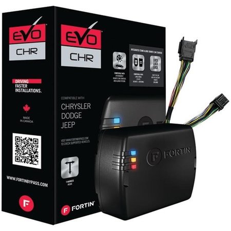 FORTIN Fortin EVO-CHR.T4 Preloaded Module & T-Harness Combo - Chrysler ; Dodge ; Jeep & Volkswagen 2008 & Up Tip-Start Vehicles - Black EVO-CHR.T4